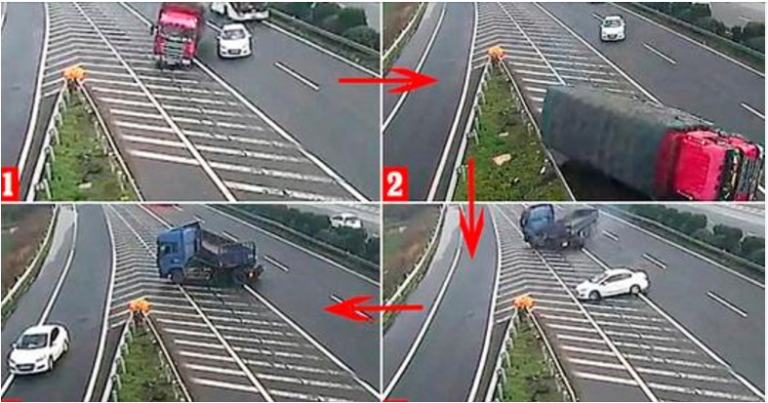 Driver Stops In Middle Of Busy Road After Missing Exit, Causes Lorry Crashes - Featured image
