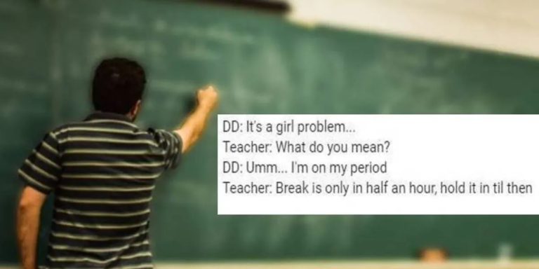 Mother is shocked her daughter’s male teacher told her to ‘hold in’ her period - Featured image